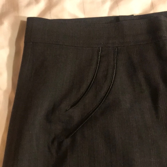 LOUIS VERDAD sz 6 & 8 skirt suit pinstripe shaped - Picture 4 of 7